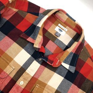 Old Navy Flannel Shirt Mens Size XXL Multicolor Regular Fit All Cotton Country